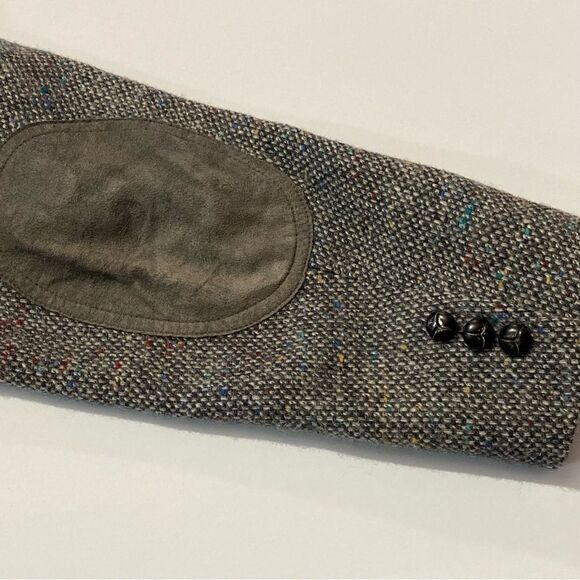 Men's Pendleton 100% Pure Virgin Wool Tweed Gray Blazer Size 44 - Picture 9 of 16